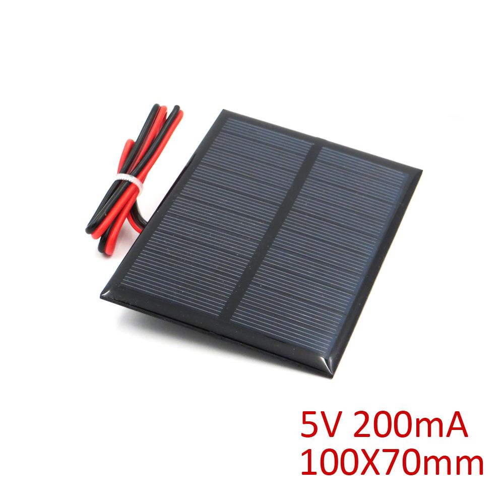 5V 200mA Solar Panel with Cable